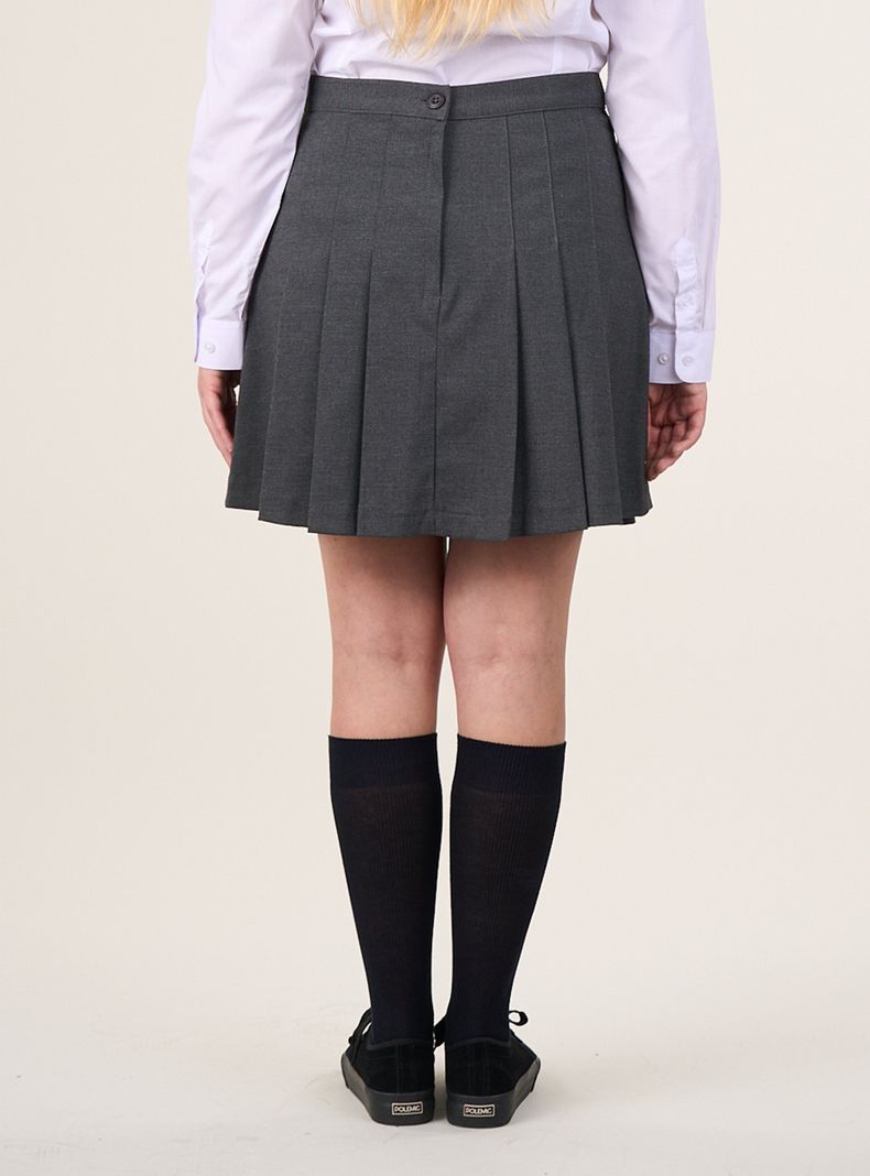 Falda Gris Falda Escolar Niña-1