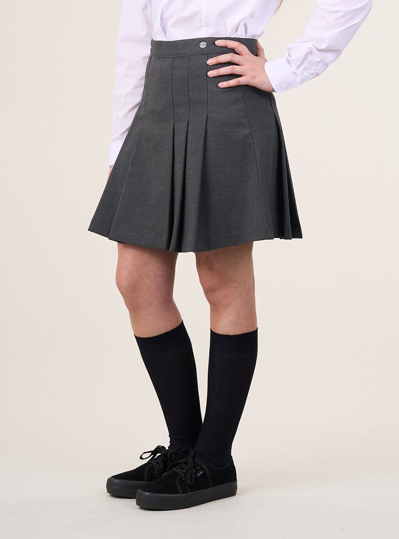 Falda Gris Falda Escolar Niña-2
