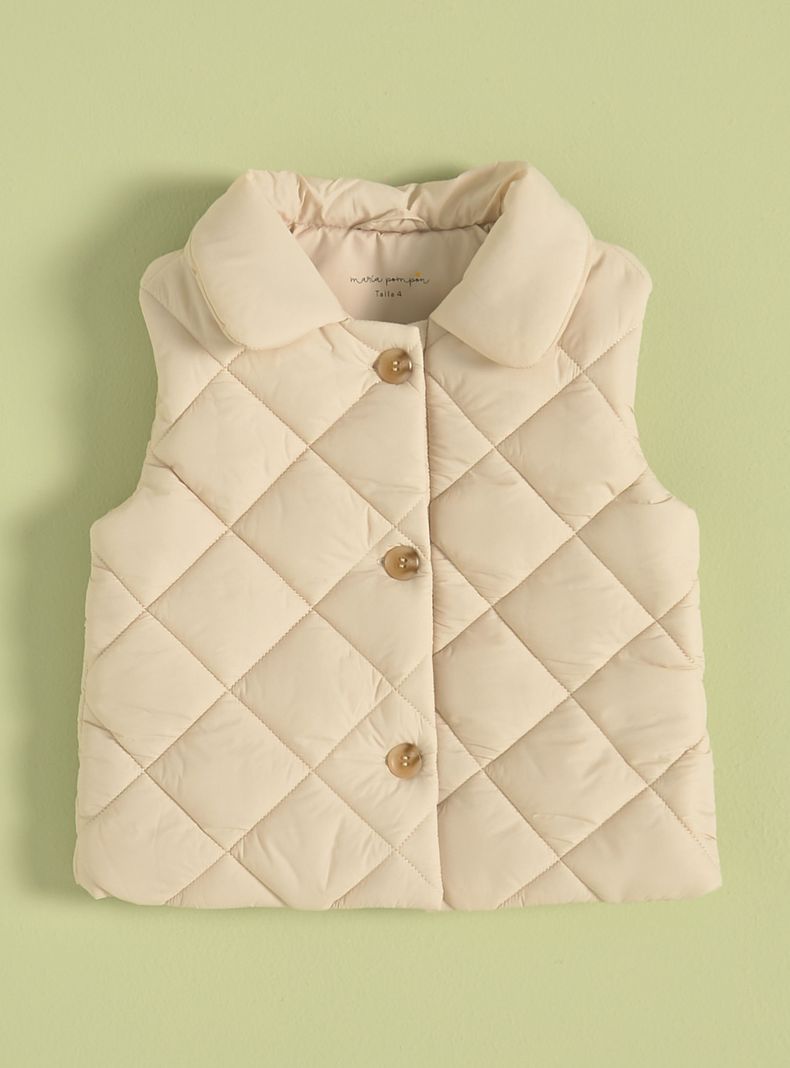 Parka con Cuello y Botones-0