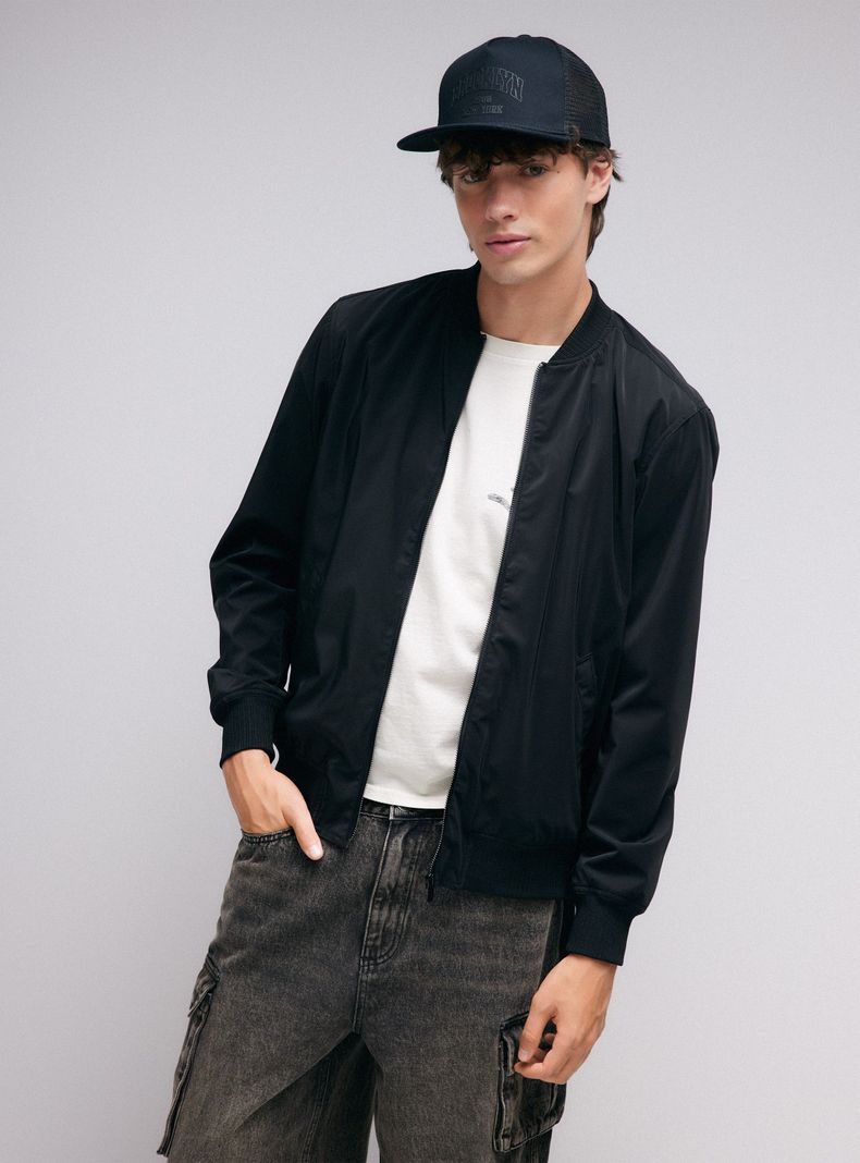 Chaqueta Bomber Cropped-0