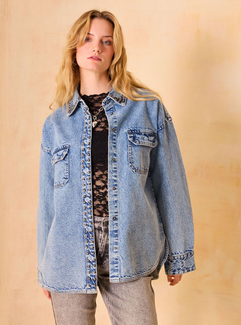 Blusa Denim Sobrecamisa-0