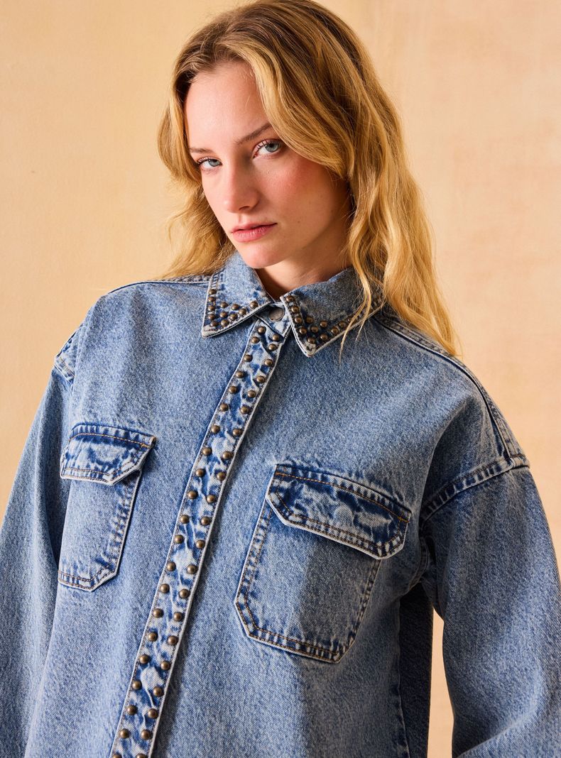 Blusa Denim Sobrecamisa-2