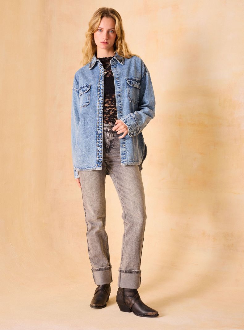 Blusa Denim Sobrecamisa-4