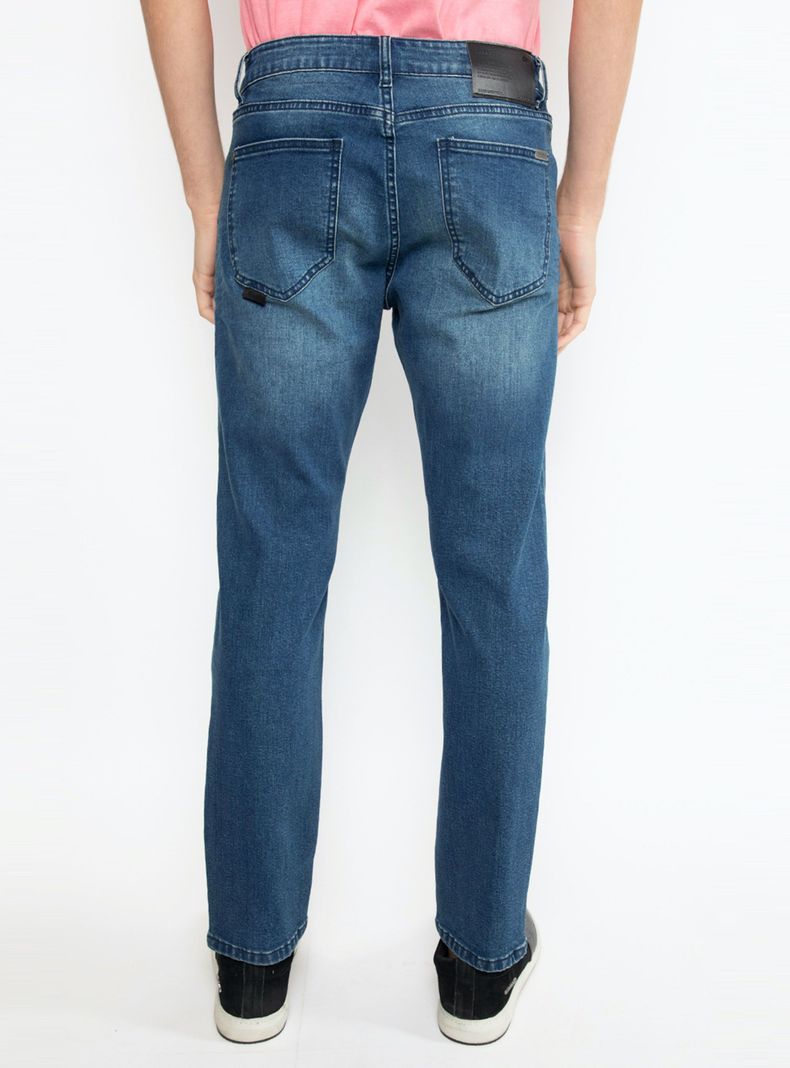 Jeans Slim Black Blue Five Pockets Basic-1