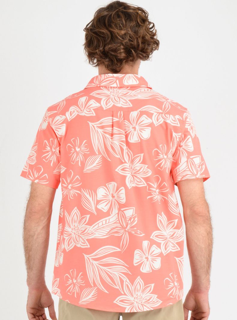 Camisa Print Flores Hawaii-1