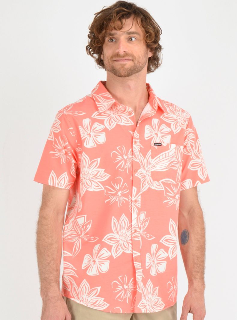 Camisa Print Flores Hawaii-2