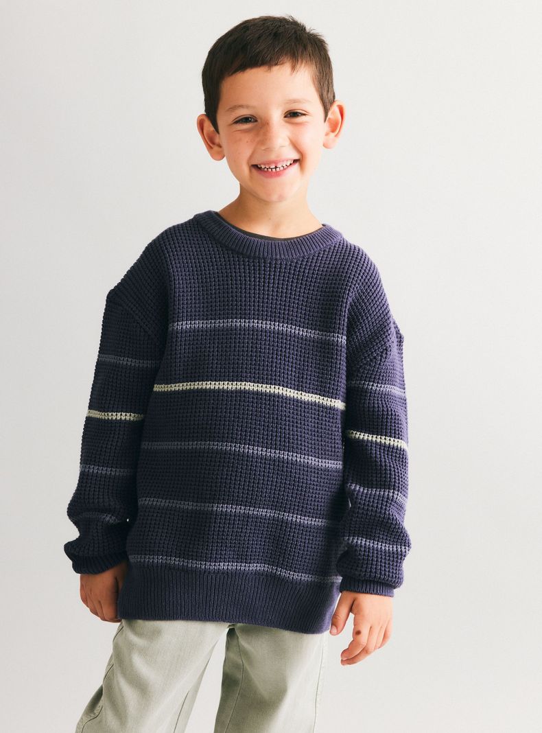 Sweater Textura Rayas-0