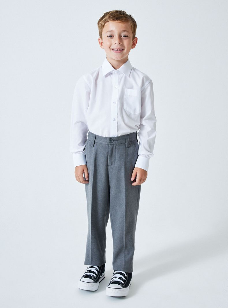 Pantalón Slim Fit Gris Talla 4 A 8-3