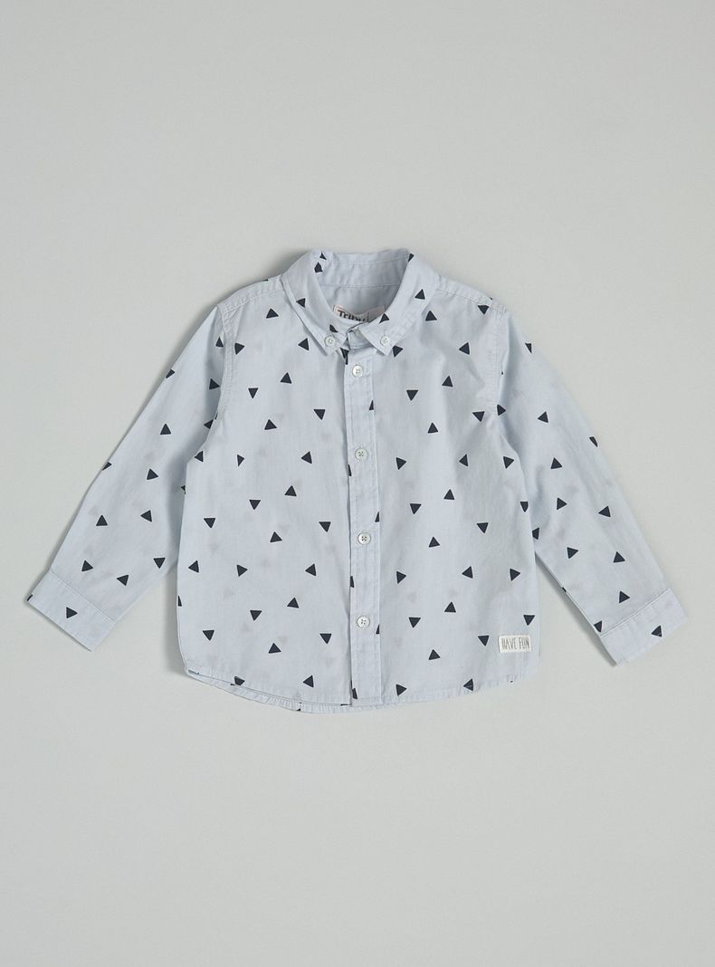 Camisa con Estampado Pequeño-0