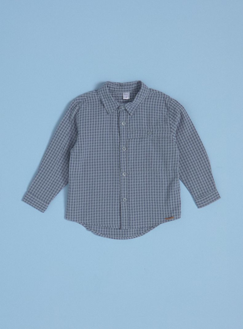 Camisa con Textura y Oversize-0