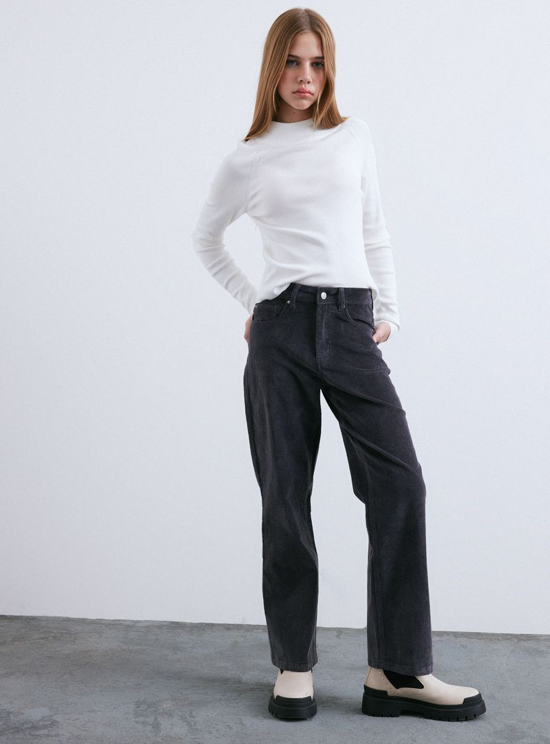 Pantalón Cotelé Recto-4