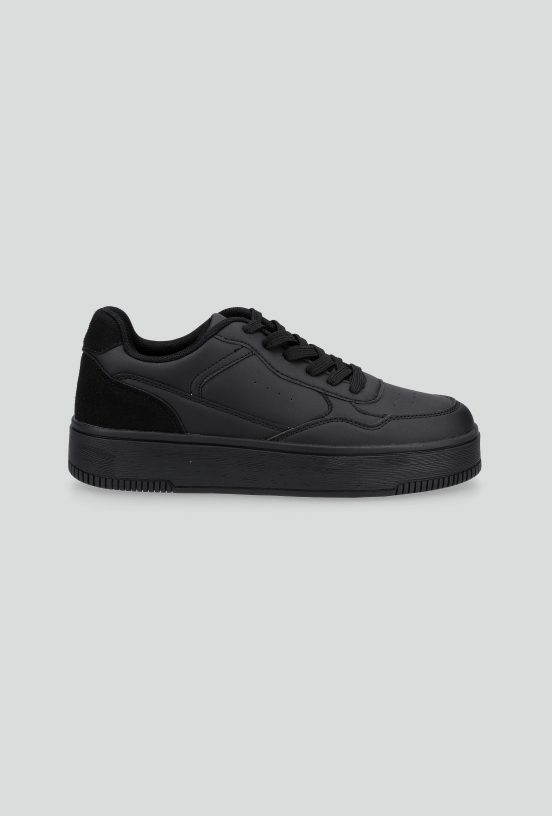 Zapatila Urbana Logo Plataforma Mujer-4