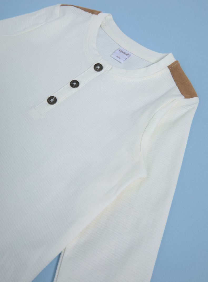 Polera con Coderas y Detalle en los Hombros-2