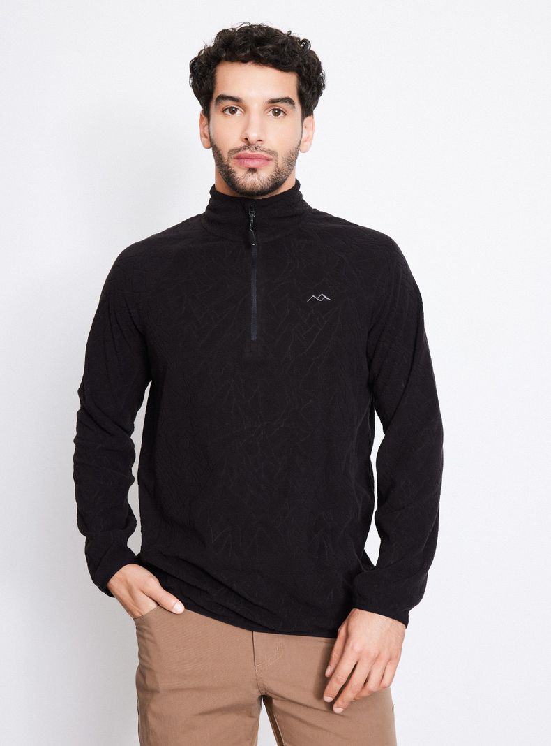 Polerón Micro Fleece Diseño Montañas Polar-0
