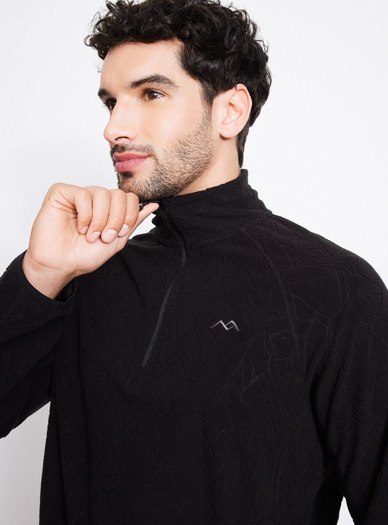 Polerón Micro Fleece Diseño Montañas Polar-2