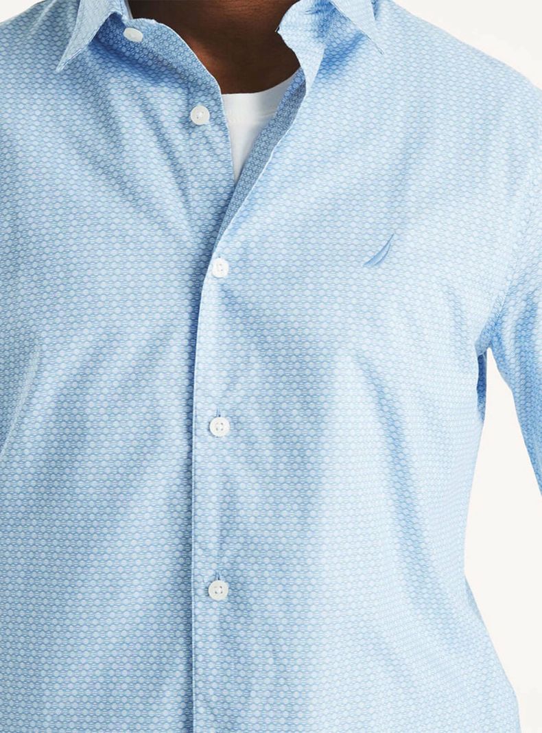 Camisa Casual Full Estampada Hexagonos Mini-2