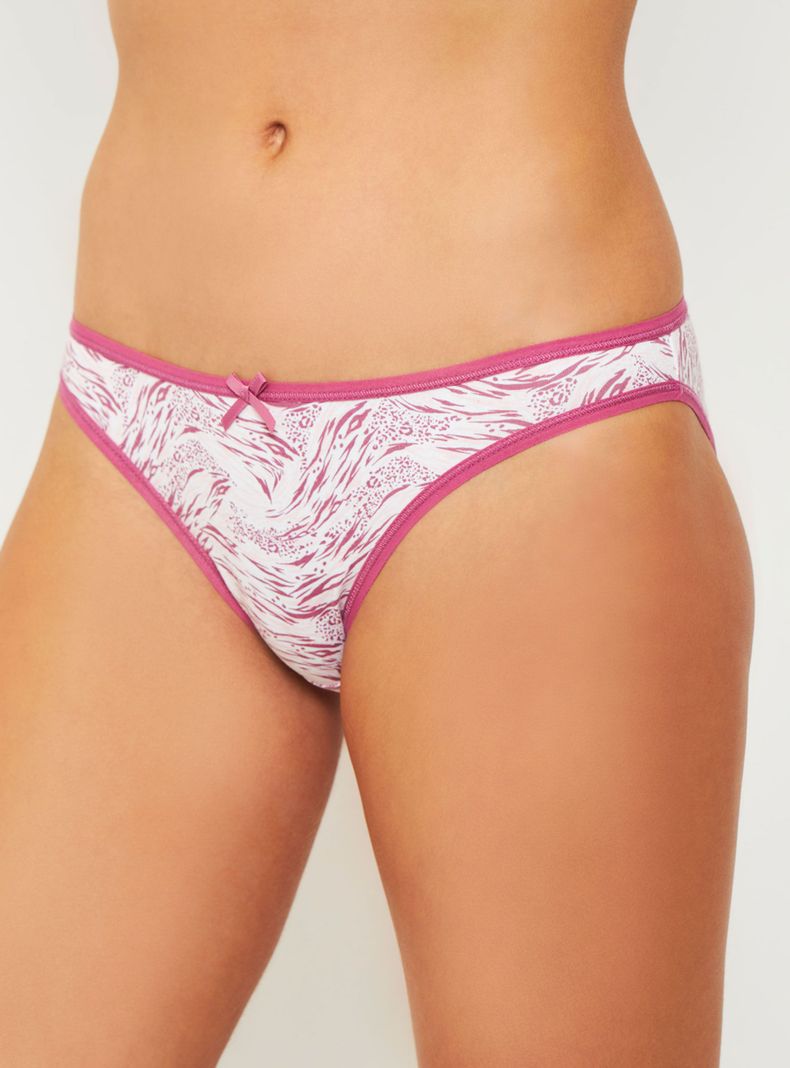 Pack 5 Bikini Algodón Peinado Elástico-1