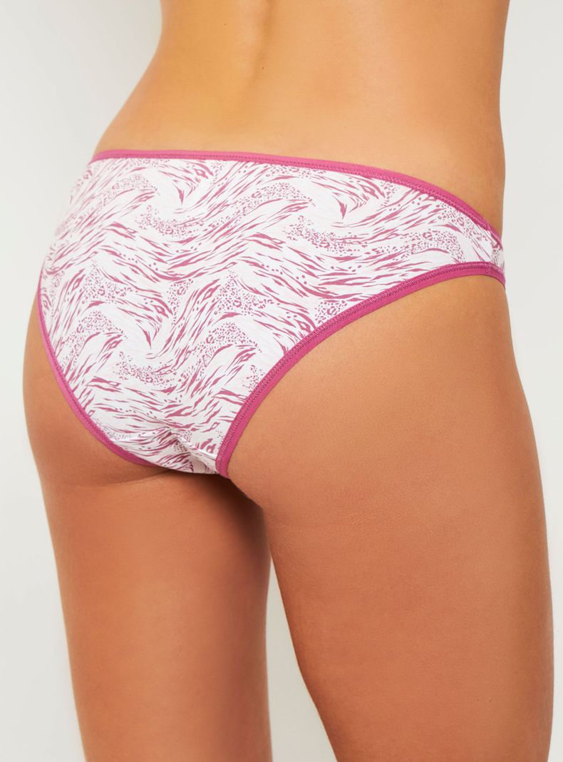 Pack 5 Bikini Algodón Peinado Elástico-2
