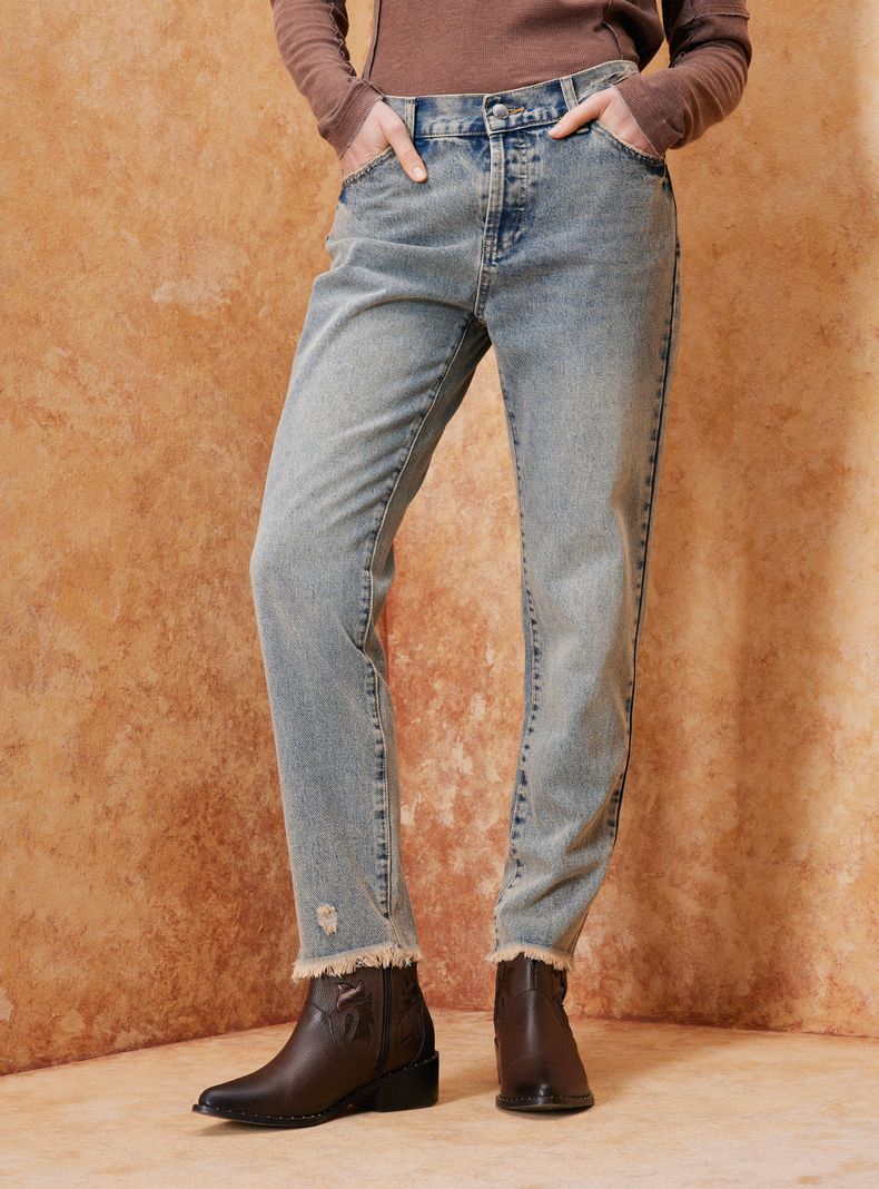 Jeans 5 Bolsillos Rectos-0
