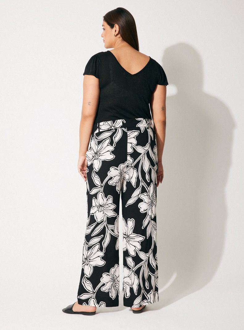 Pantalón Fluido Cintura Elasticada-5
