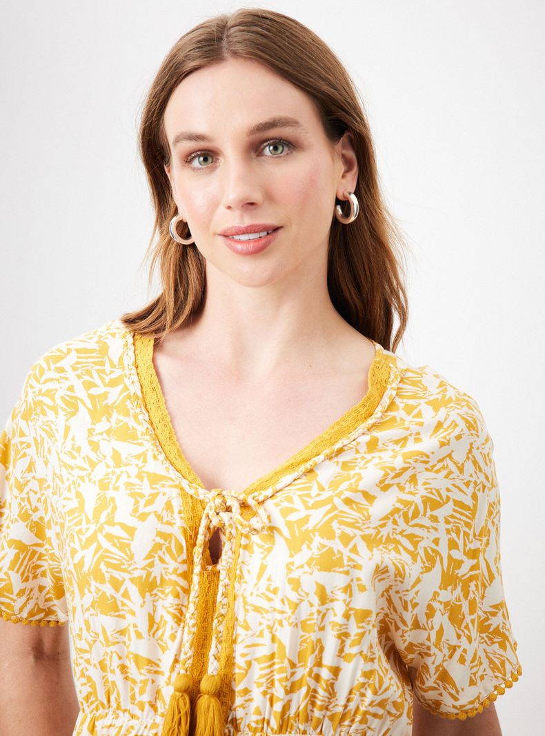 Vestido Tipo Túnica con Ajuste en Cintura-2