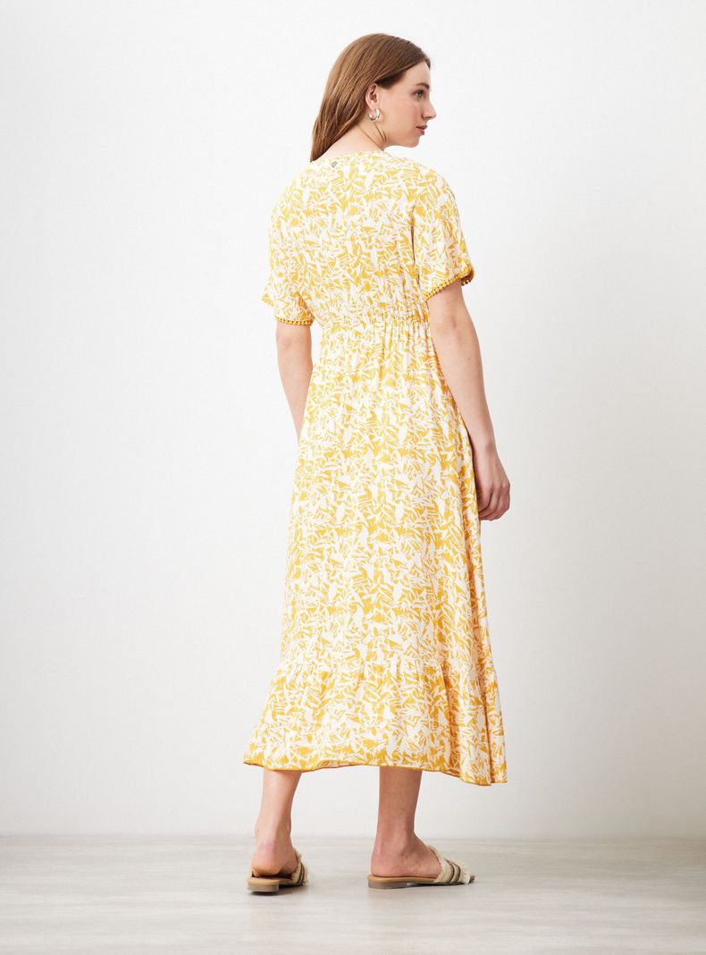 Vestido Tipo Túnica con Ajuste en Cintura-5