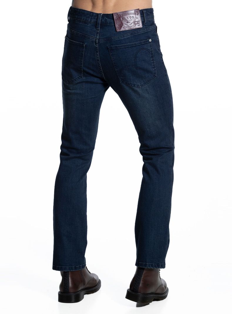 Jeans Straight Tiro Medio Dark-1