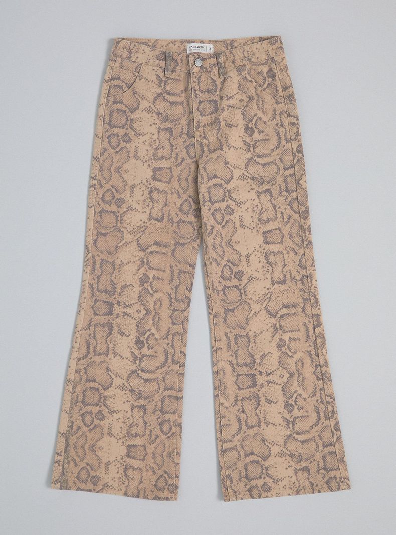 Pantalón Recto Estampado-2