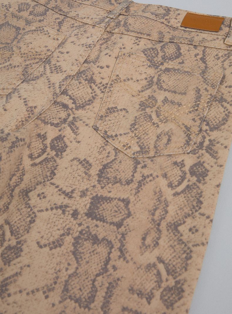 Pantalón Recto Estampado-3