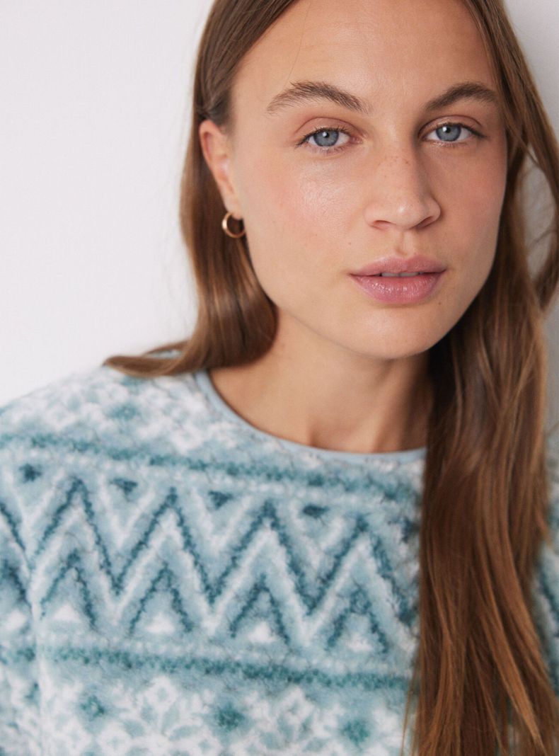 Pijama Largo Polar Efecto Jacquard-3