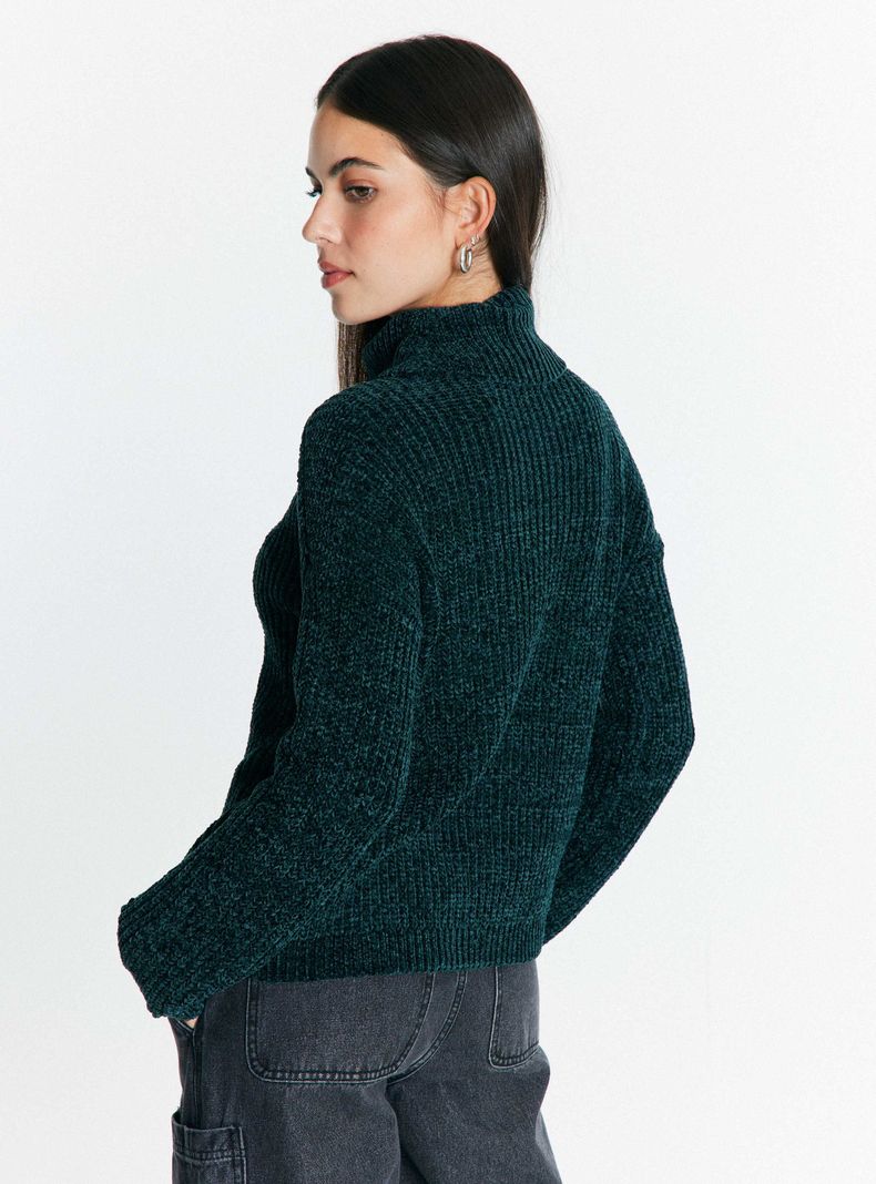 Sweater Chenille Cuello Alto-1