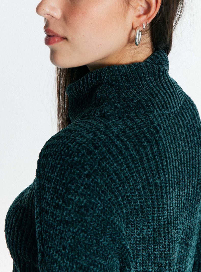 Sweater Chenille Cuello Alto-3
