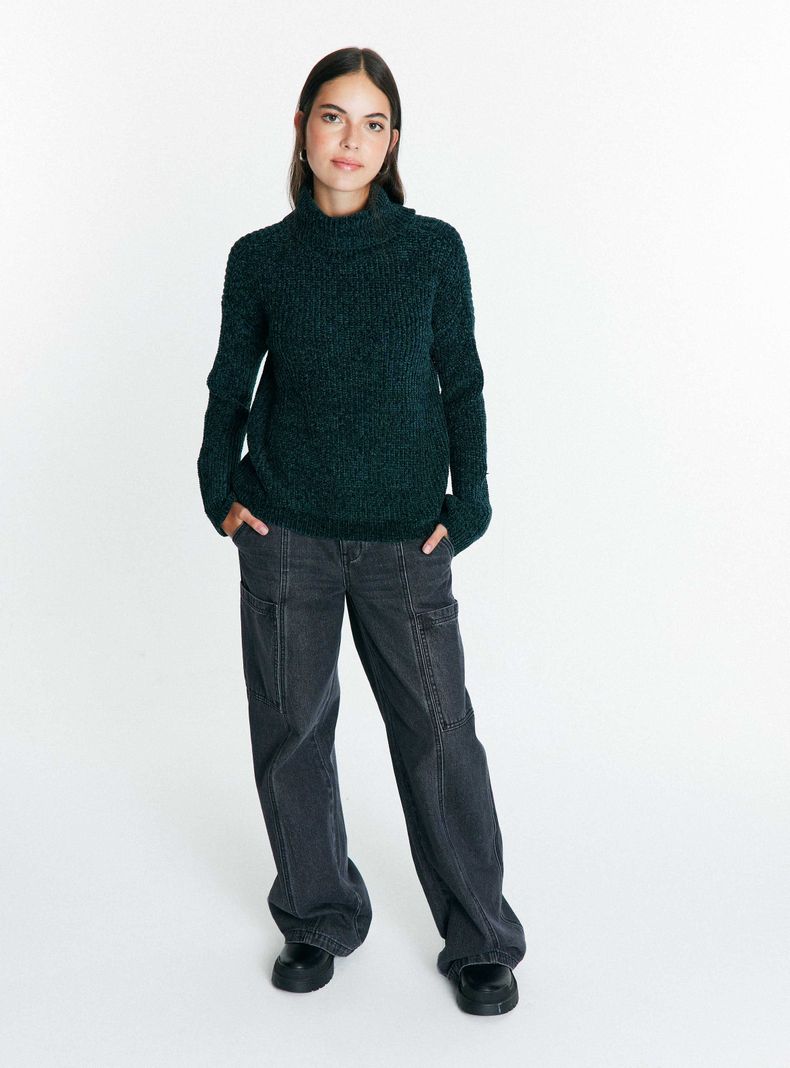 Sweater Chenille Cuello Alto-4