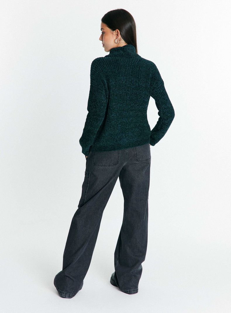 Sweater Chenille Cuello Alto-5