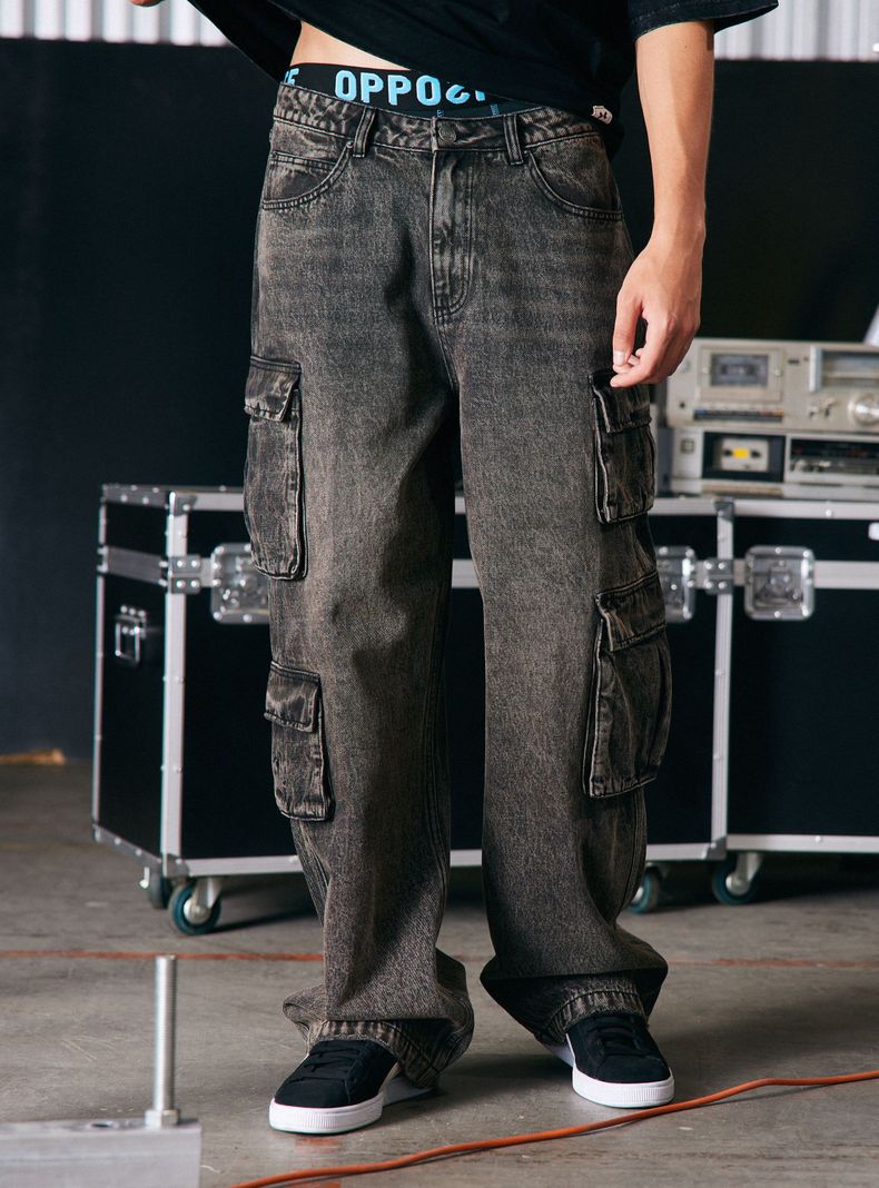 Jeans Cargo Loose Fit-0