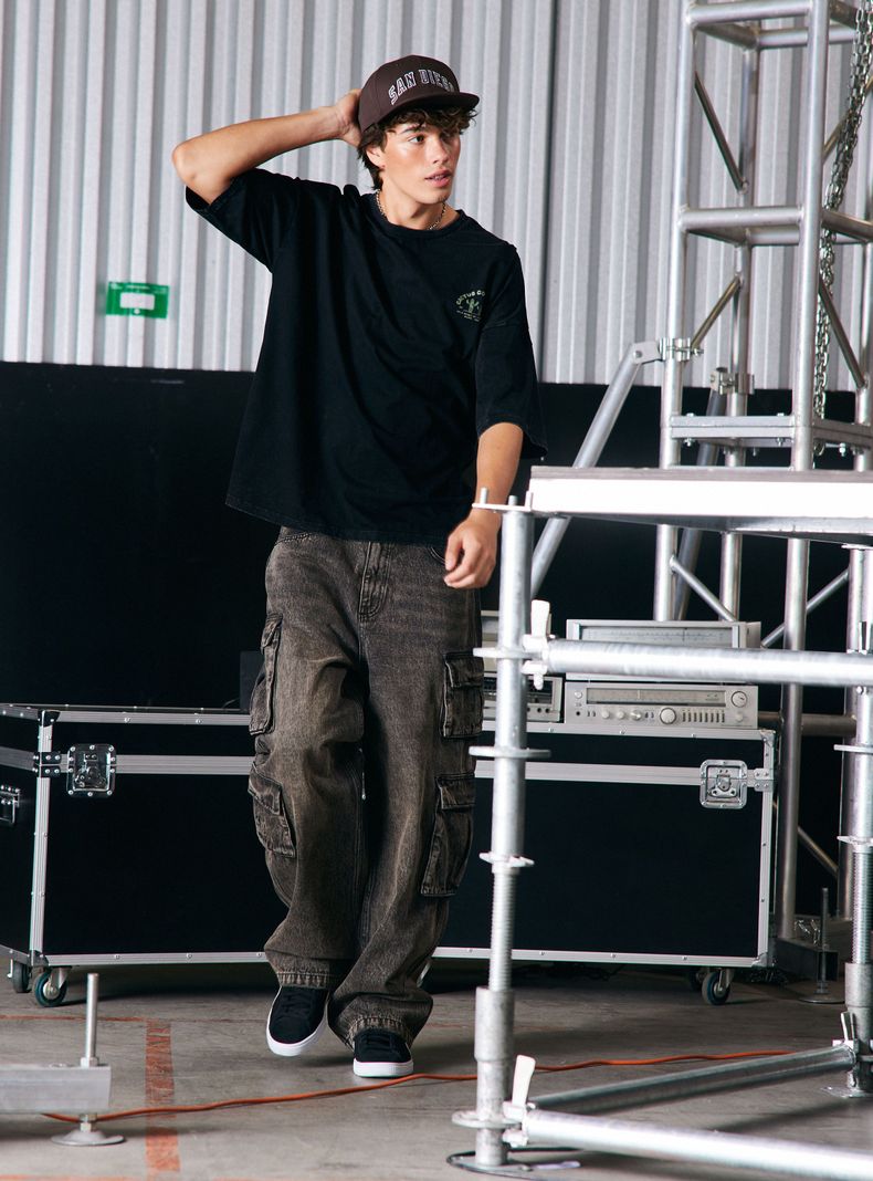Jeans Cargo Loose Fit-4