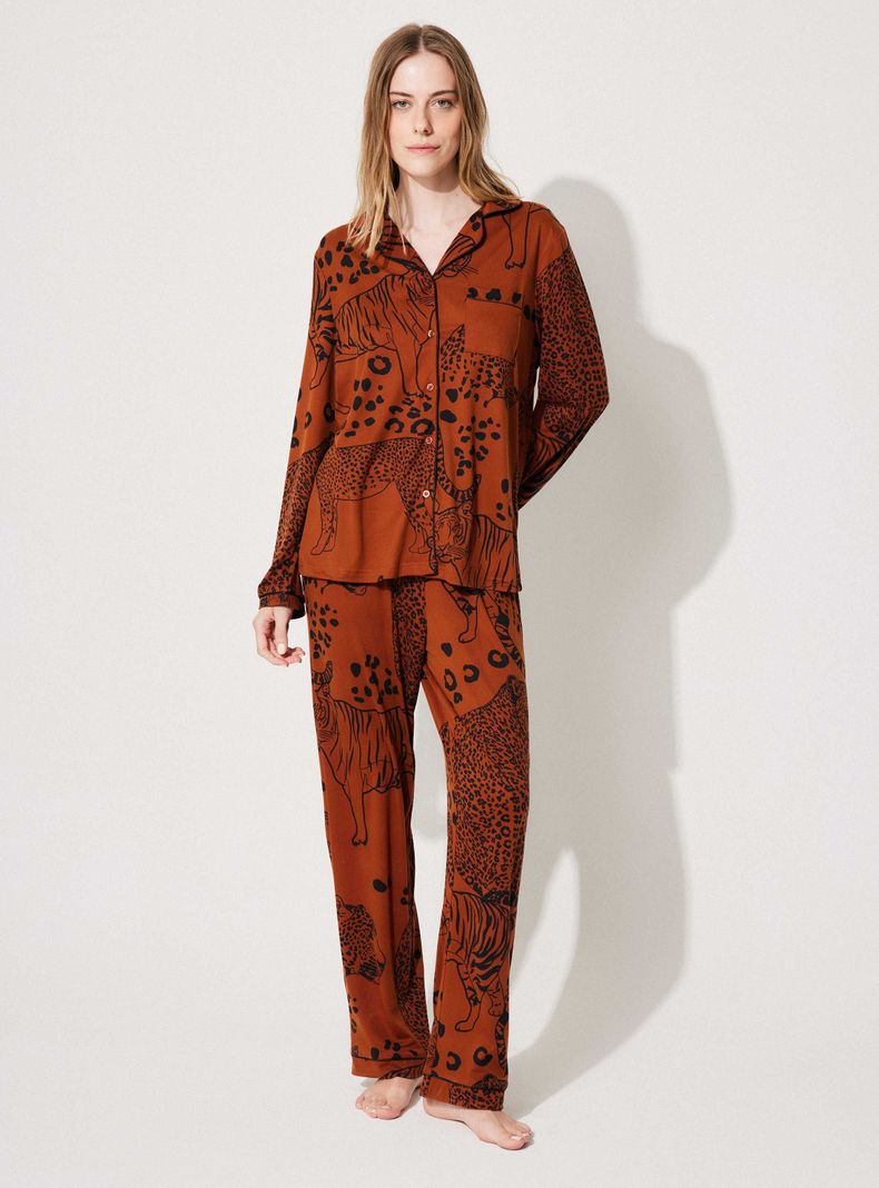 Pijama Camisero Full Print Animals-4