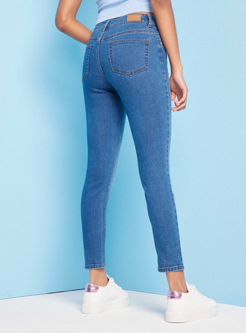 Jeans Jeggins Mini Roturas Tiro Alto-1