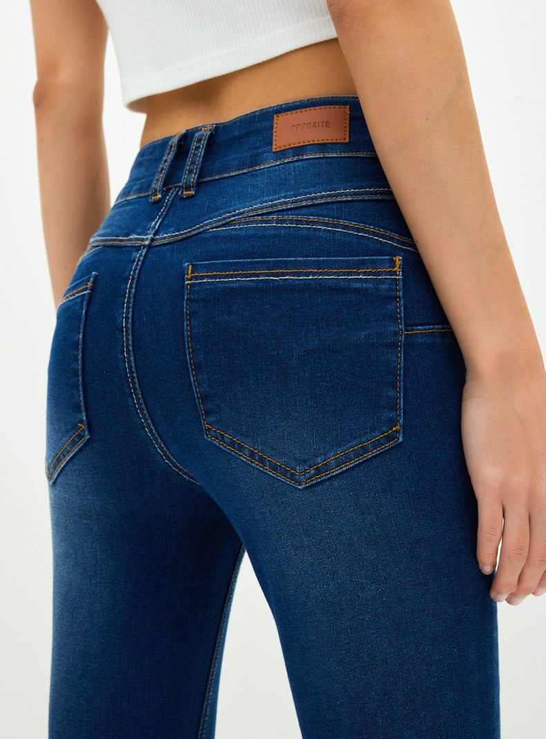 Jeans Super Skinny 2 Botones y Cierre-2