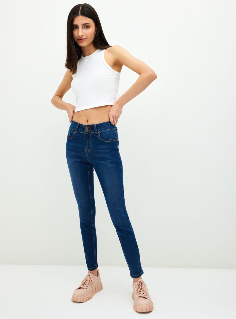 Jeans Super Skinny 2 Botones y Cierre-3