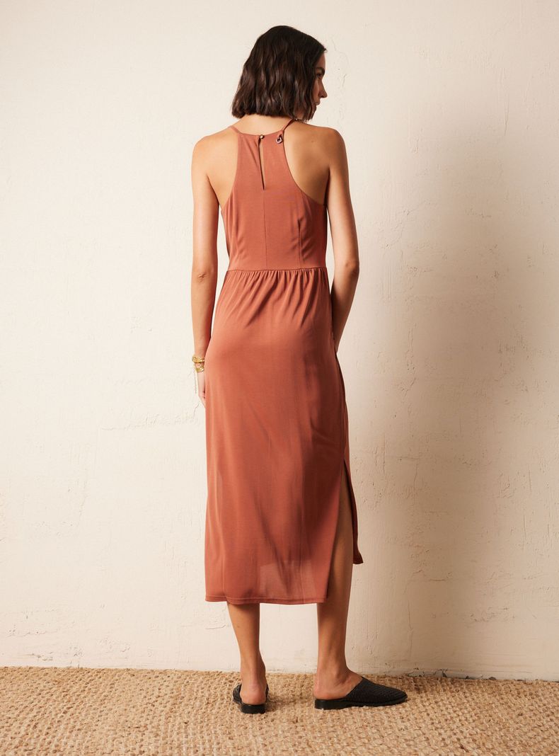 Vestido Detalle de Bolsillos en Delantero-5