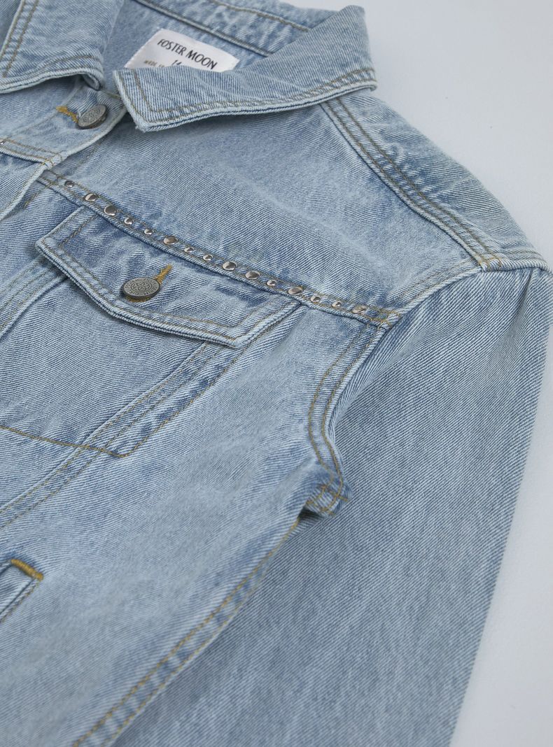 Chaqueta Denim con Tachas-4