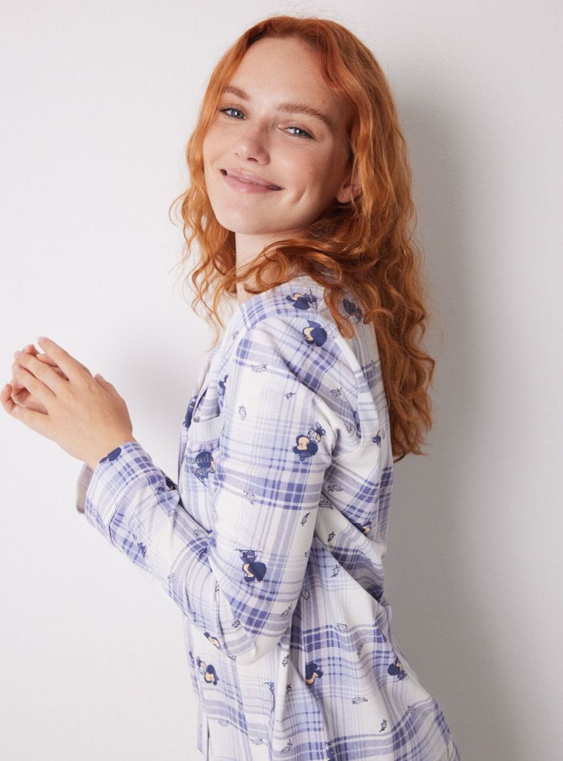 Pijama Camisero Algodón Mafalda-3