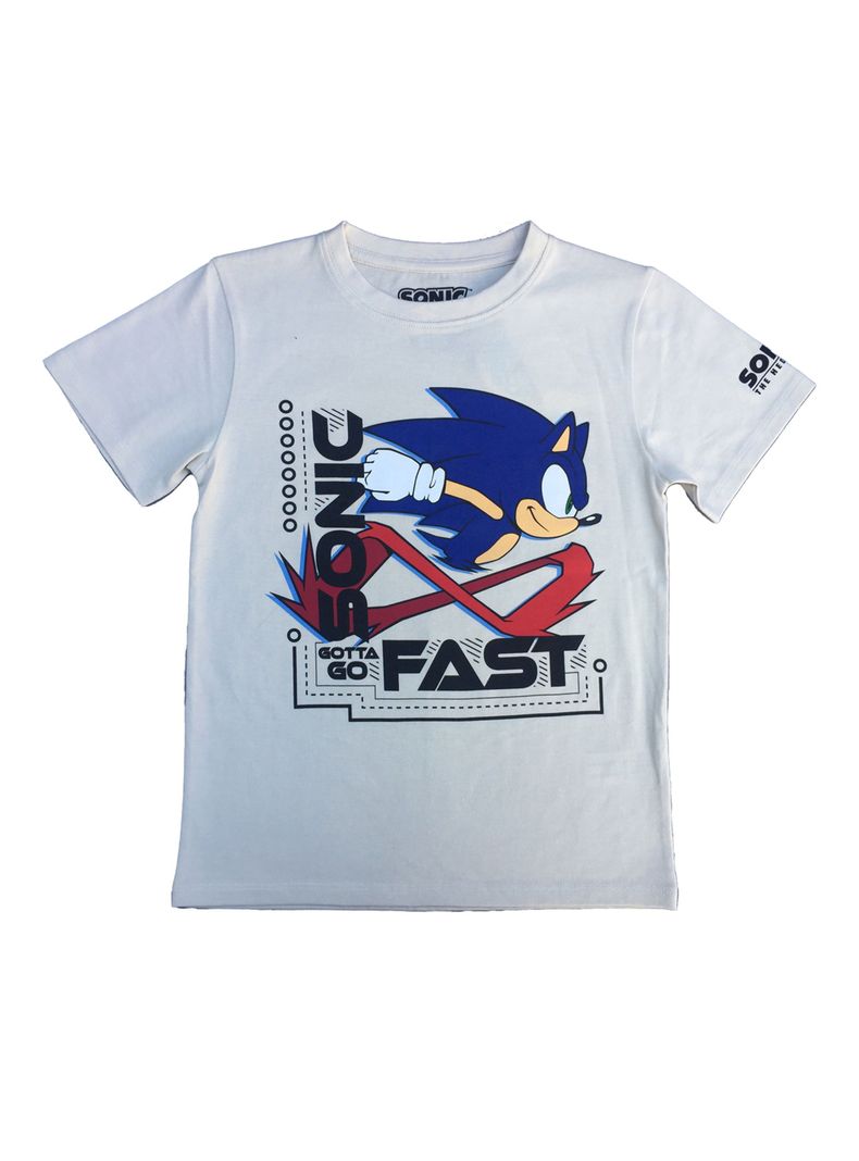 Polera Manga Corta Niño Fast Sonic-0