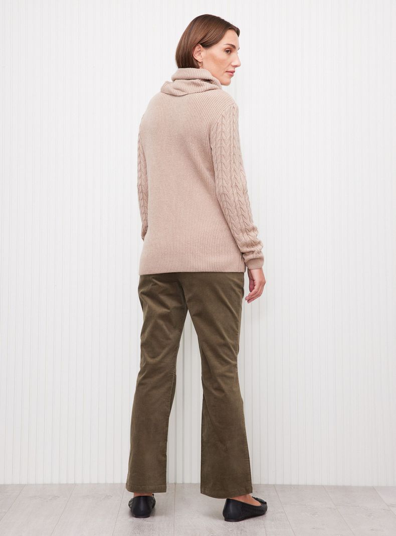Sweater con Trenzas en Delantero Cuello Tortuga-4