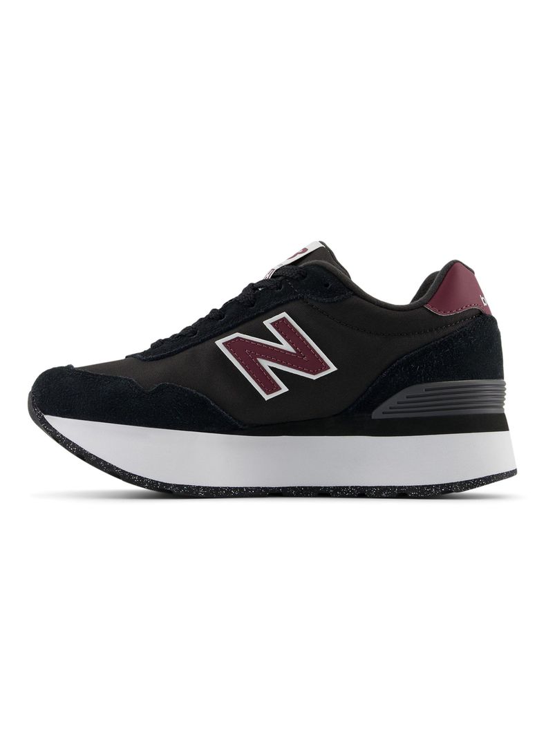 Zapatilla Urbana Black Cuero 515 Mujer-1