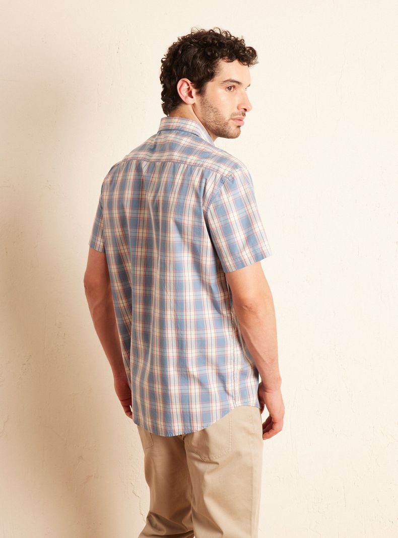 Camisa Manga Corta Cuadros-1