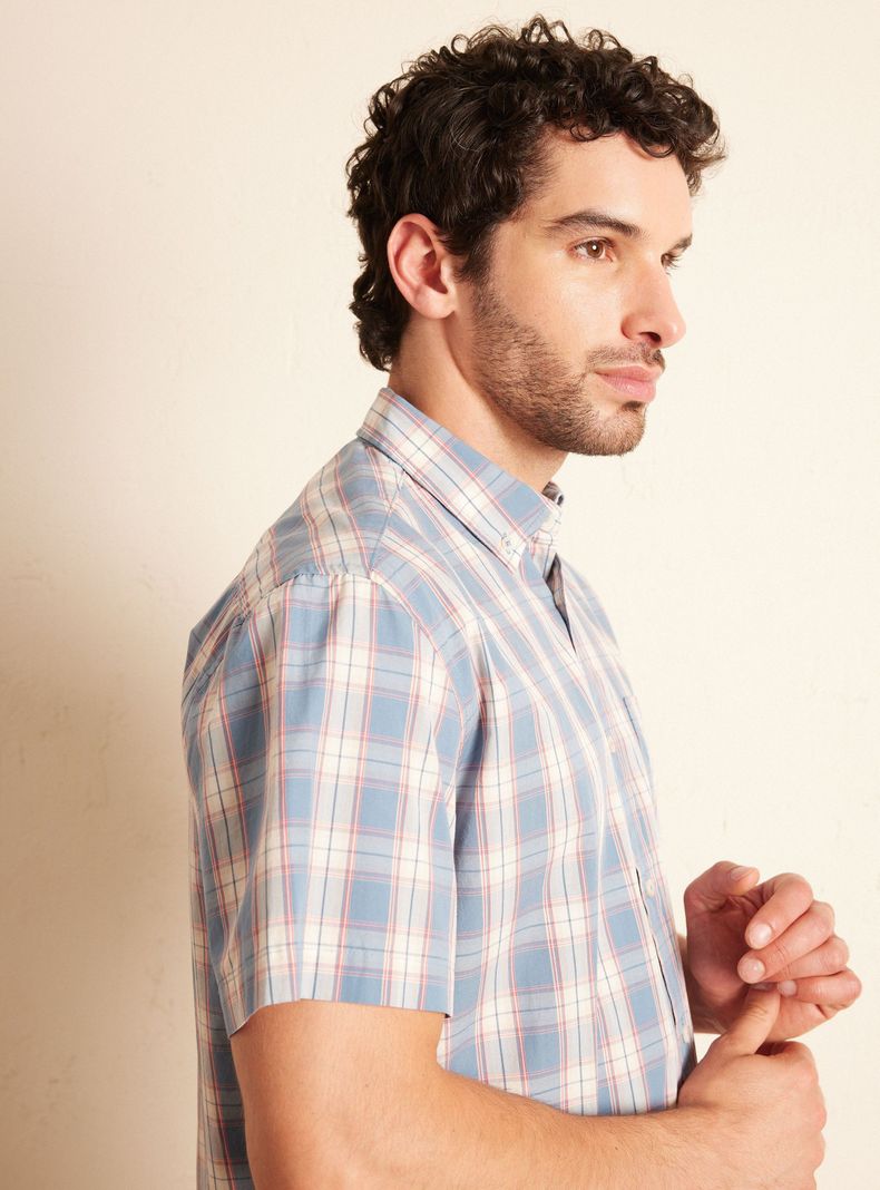 Camisa Manga Corta Cuadros-3