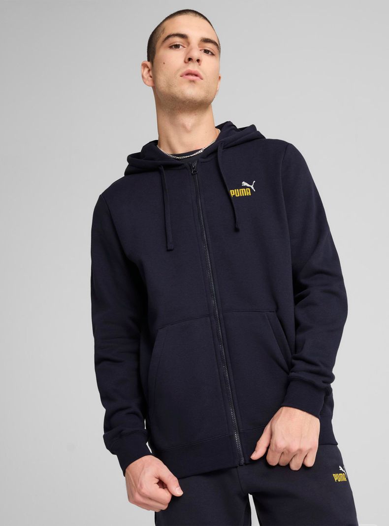 Polerón Logotipo Full-Zip Hoodie Fl Ess 2 Color Small No. 1-0