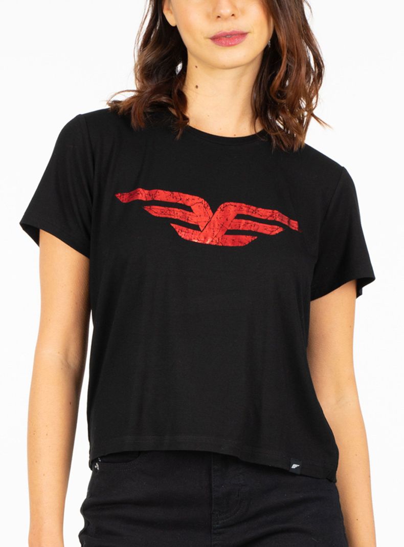 Polera Manga Corta Regular Fit Crew Neck E Wing-0
